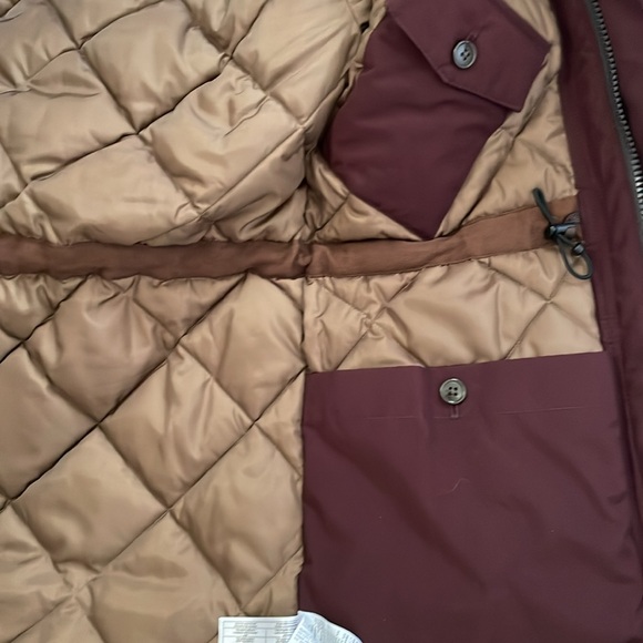 NEW | J.Crew Nordic Parka Burgundy Maroon Dark Wine Mens XS fits Women S AD603 - Picture 7 of 12
